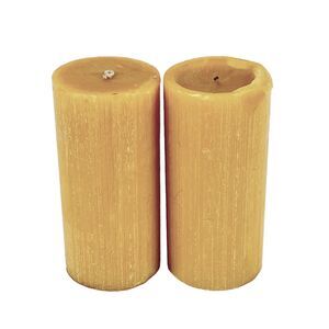 2 Colonial Candle Autumn Sunshine Scented Pillar Candle 6" Single Wick New, Used